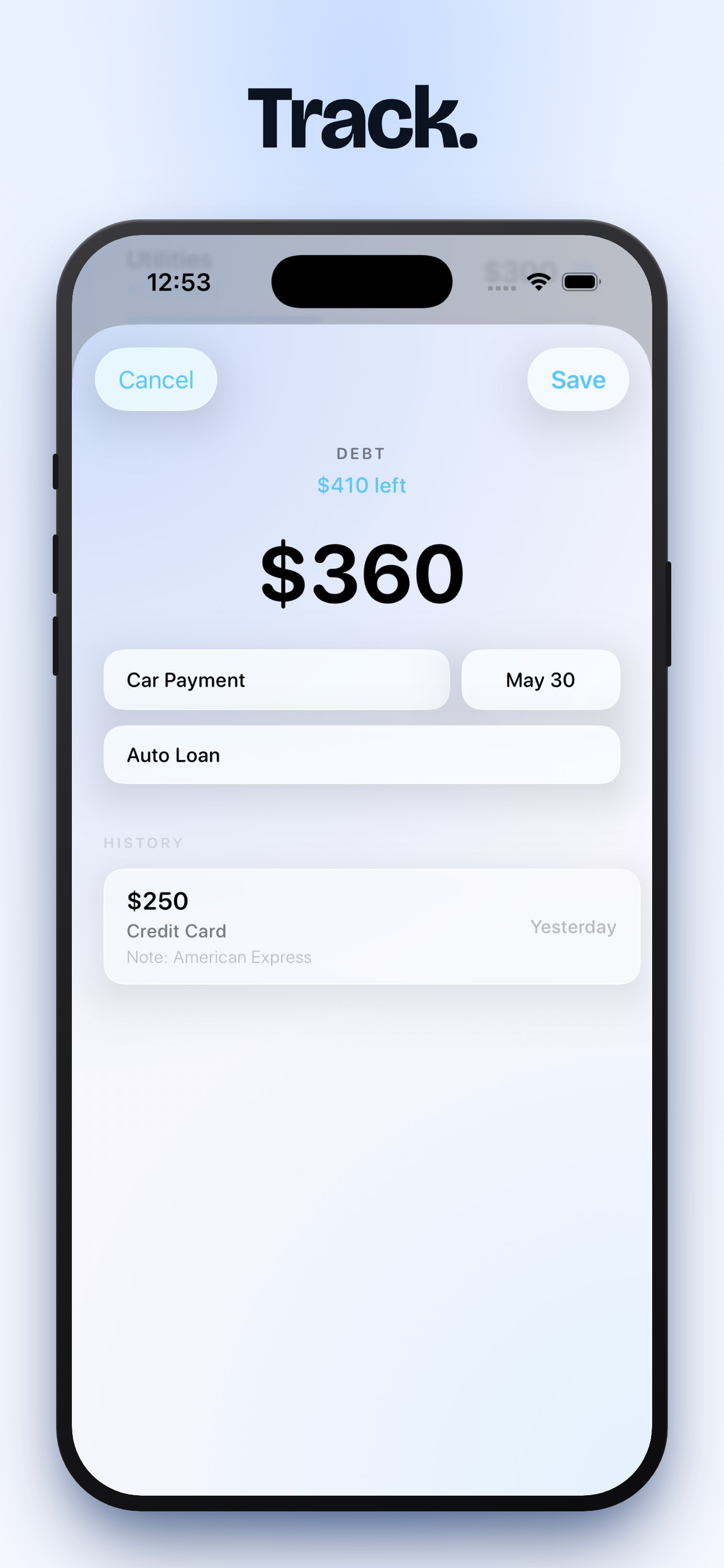 QuickBudget: Track Money Fast