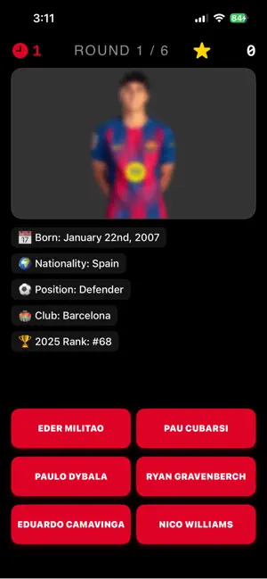 Name the Footballer screenshot 2