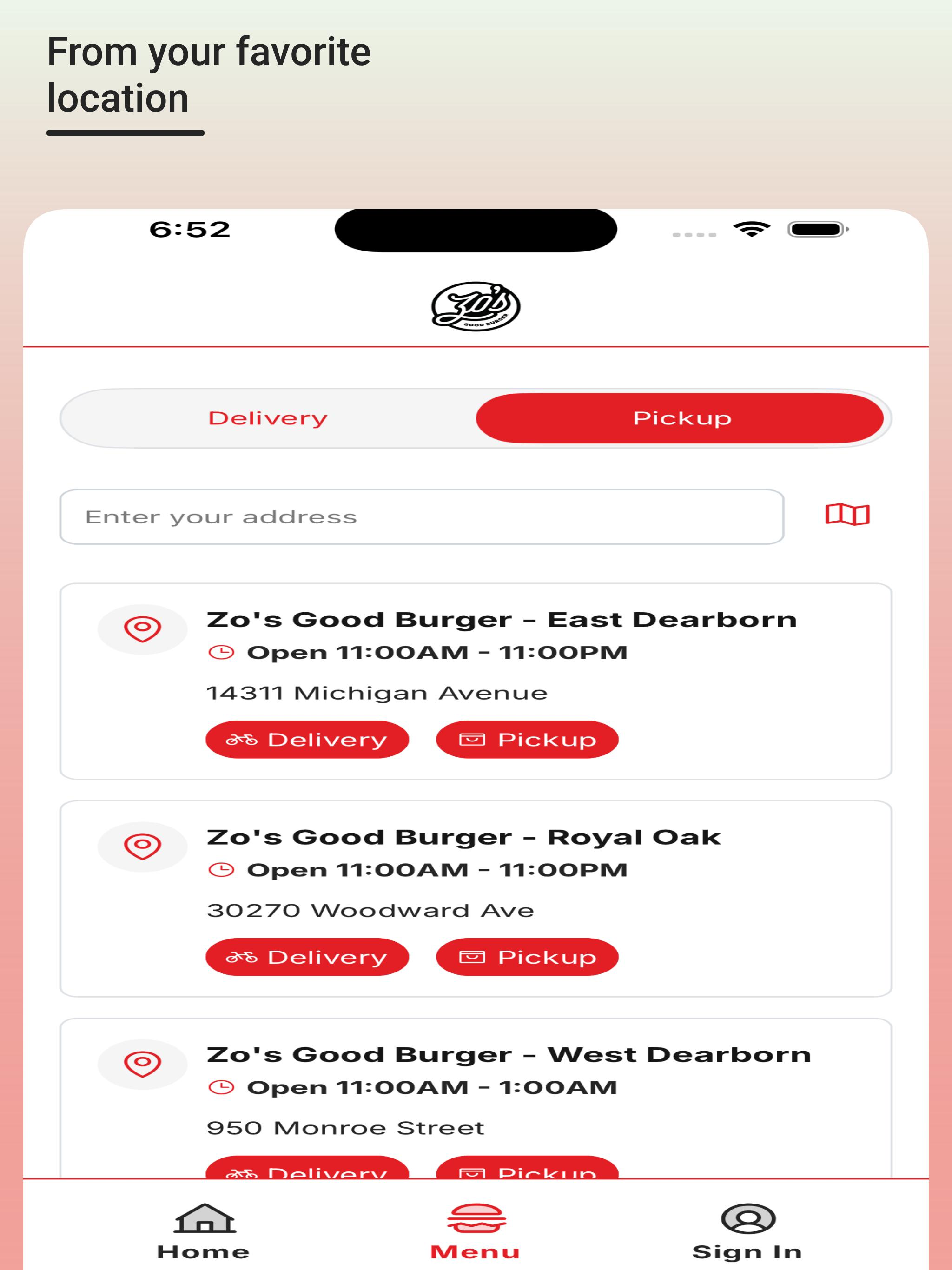 Zo's Good Burger screenshot 5