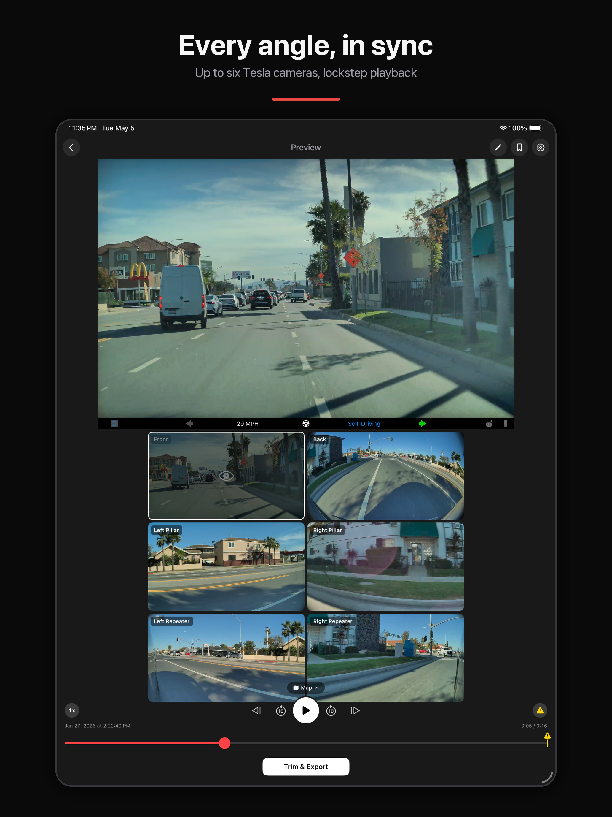 CamCut: Dashcam for Tesla