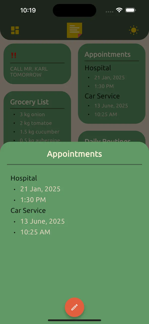 Screenshot #3 pour MiNote: Simple & Safe Notepad