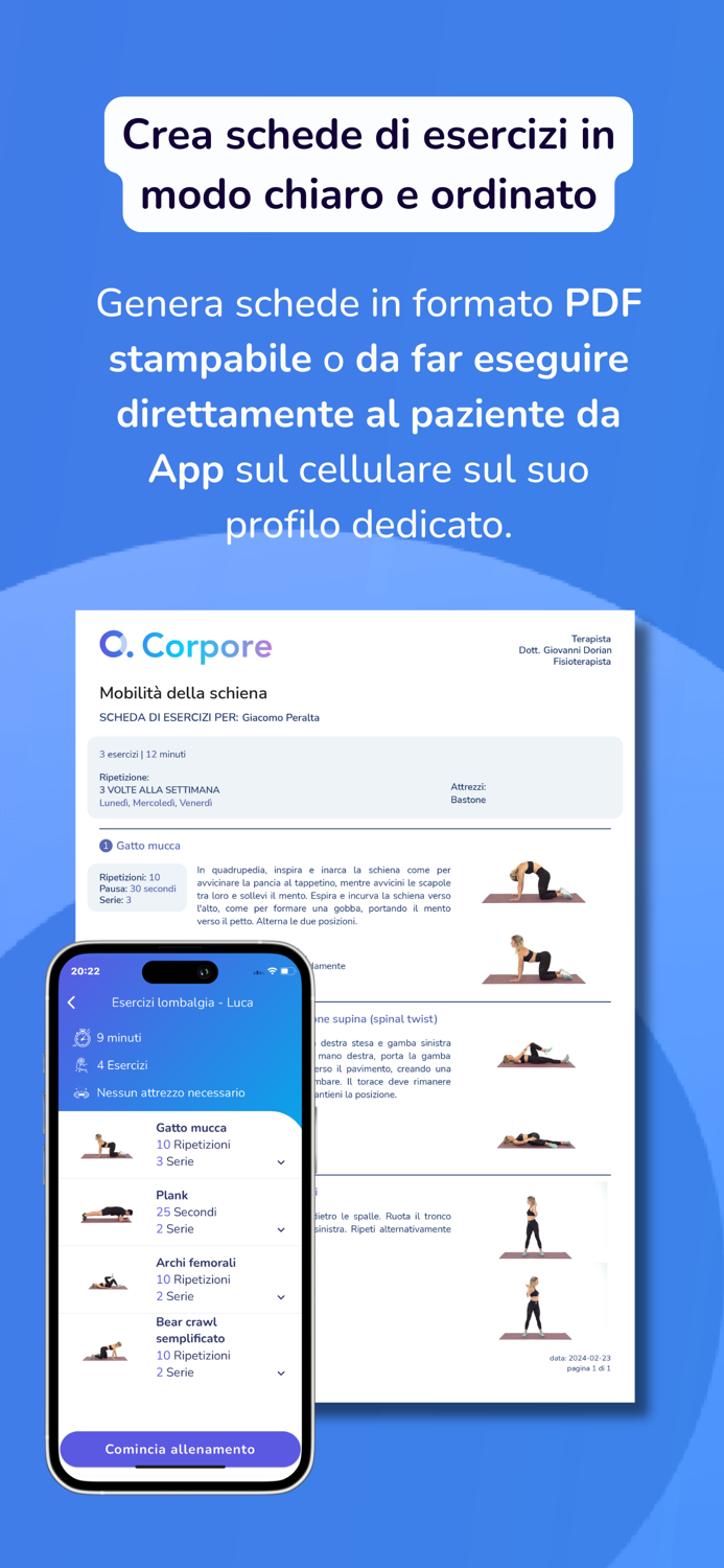 Corpore Esercizi Fisioterapia