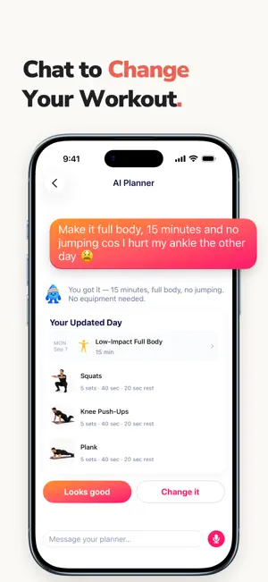 Home Workout Planner: SweatBud screenshot 2