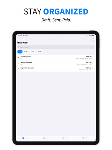 Offline Invoice: Paper Invoice iPad screenshot