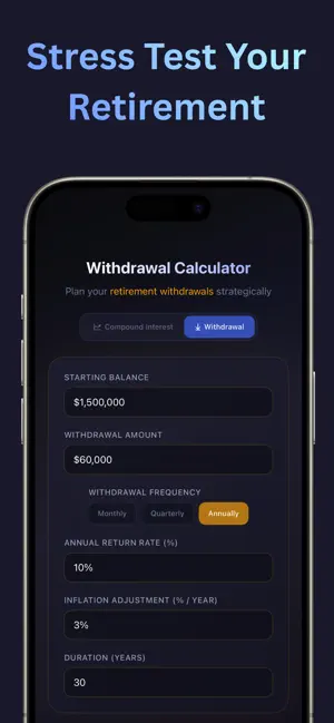 Compound Interest & Withdrawal screenshot 4