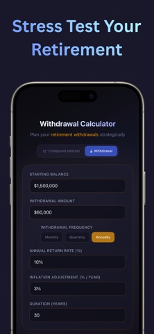 Compound Interest & Withdrawal Screenshot 4 of 5