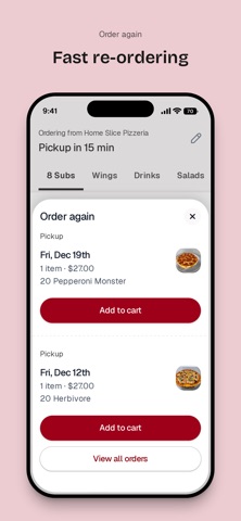 Home Slice Pizzeria iPhone screenshot