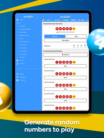 North Carolina Lotto Results iPad screenshot