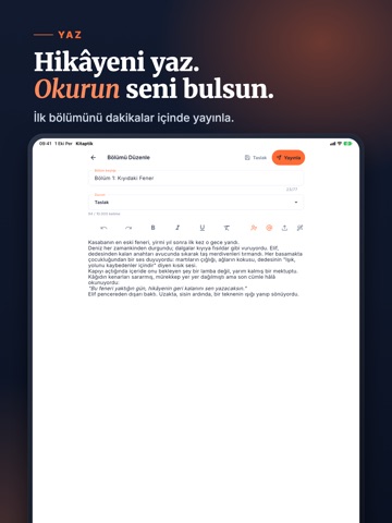Kitaptik: Write & Read Stories iPad screenshot 2