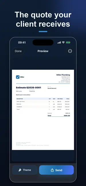 QUOTR: Quotes & Invoices screenshot 1