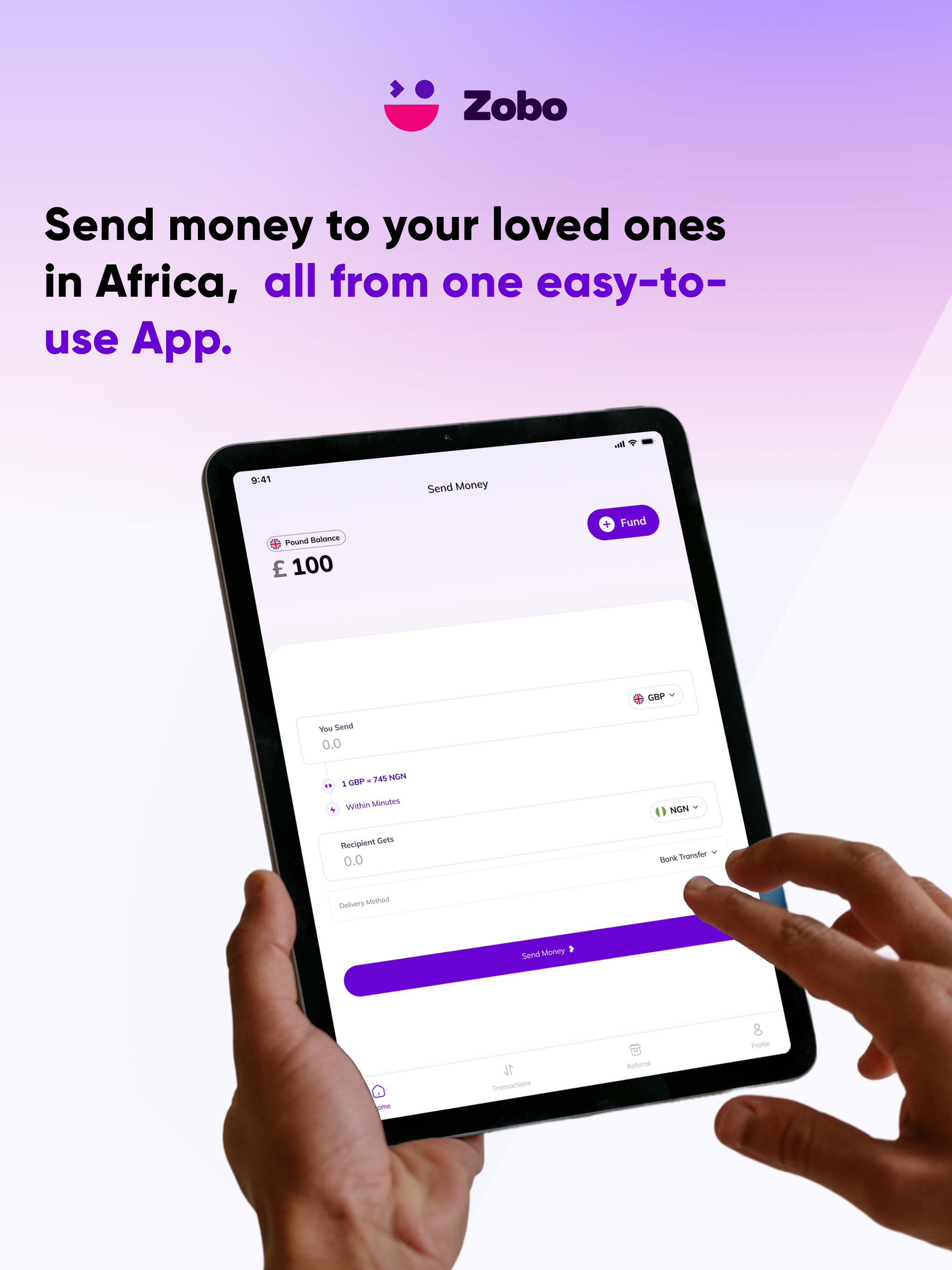 Zobo – Money Transfer App