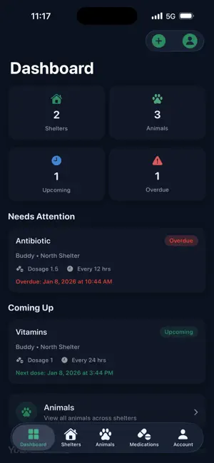 ShelterDose screenshot 2