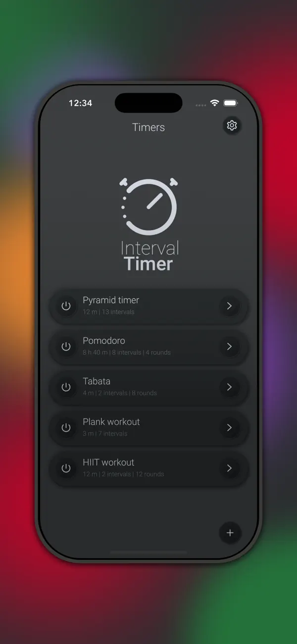 Screenshot #1 pour Minuteur d’intervalles PMak