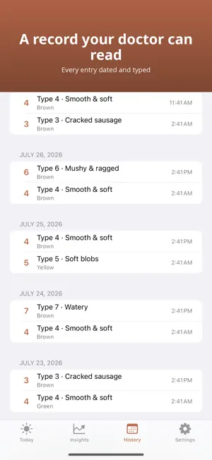 Throne: Gut & Stool Log screenshot 2