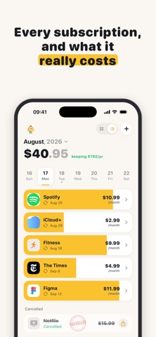 Canceled: Subscription Manager Screenshot 1 of 5