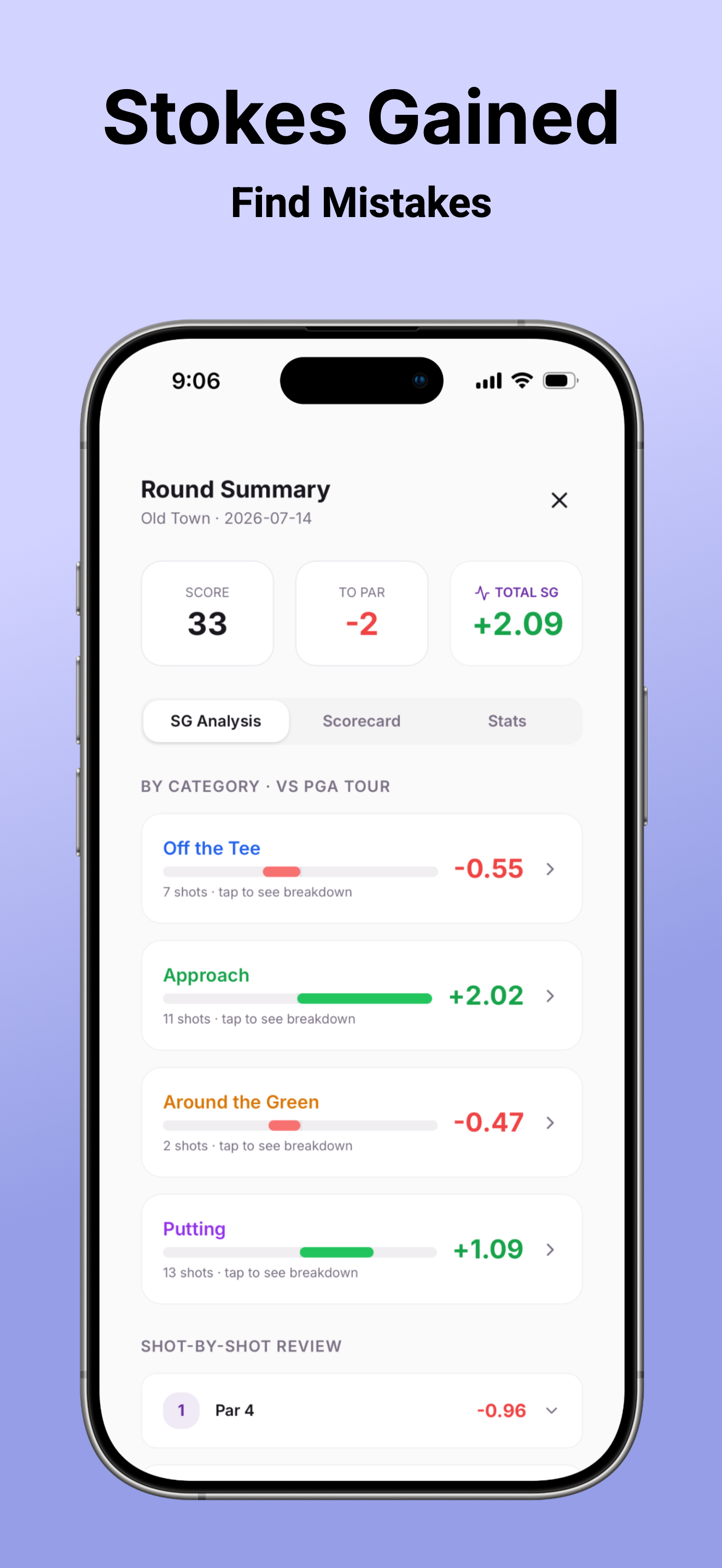 BirdieNote: Fast Golf Stats screenshot 3