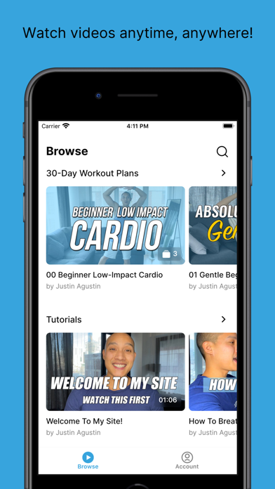 Justin Agustin Fitness Screenshot
