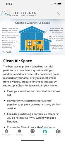 California Smoke Spotter iPhone screenshot