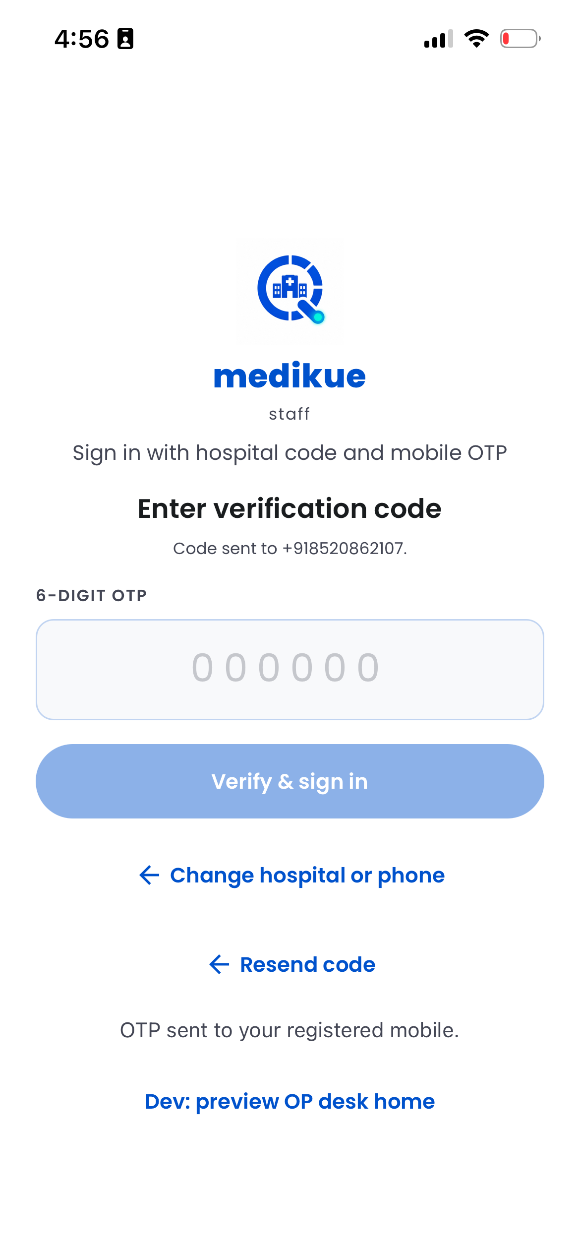 Medikue staff screenshot 3