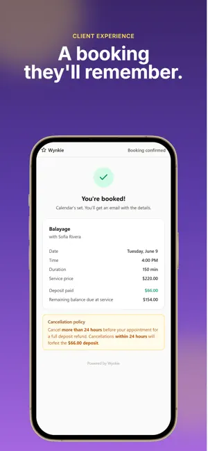Wynkie: Booking & Payments screenshot 3