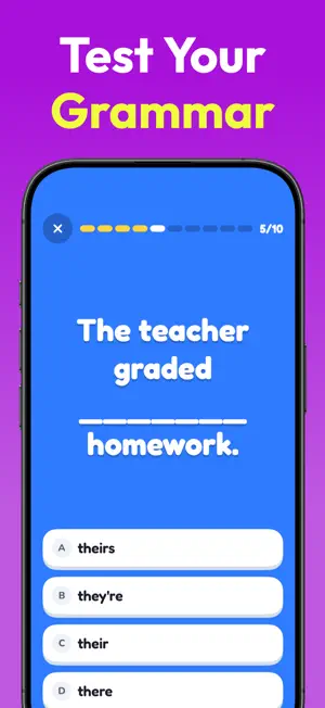 English Grammar Test Game screenshot 3