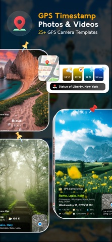 GPS Timestamp Camera - Geo Map iPhone screenshot