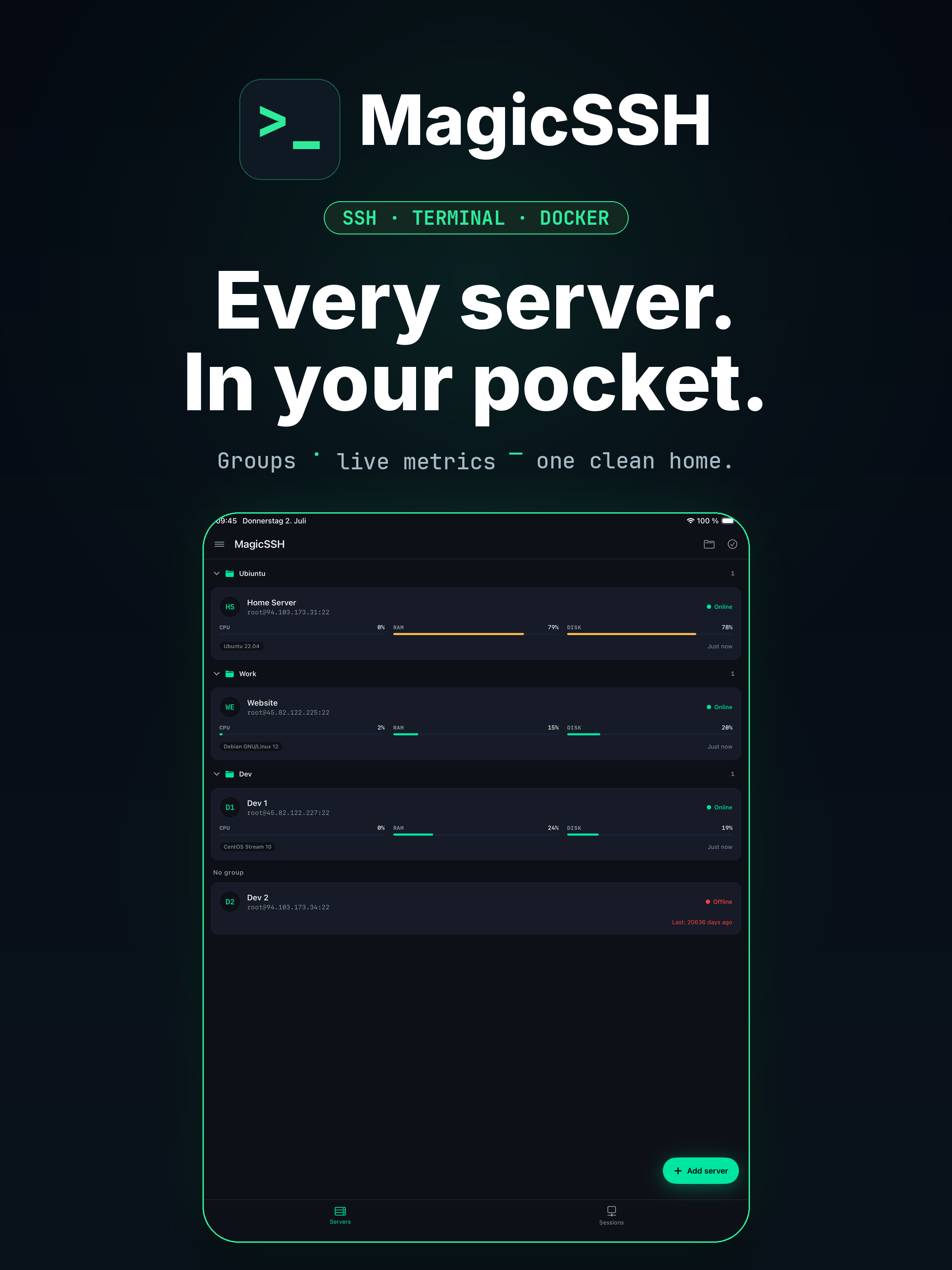 MagicSSH – Server & Terminal