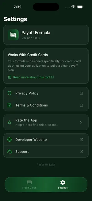 Payoff Formula screenshot 3