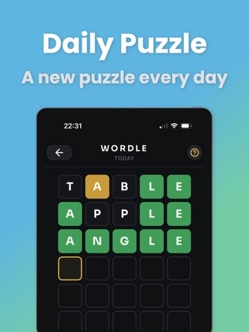 WORDLE - Word Puzzle Game iPad screenshot