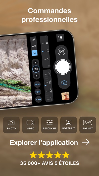 Screenshot #3 pour ProCamera. Appareil Photo RAW