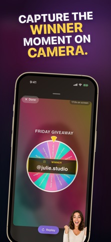 Raffle2Vid: Giveaway Picker iPhone screenshot
