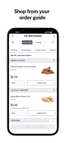 A.R. Teal Produce screenshot