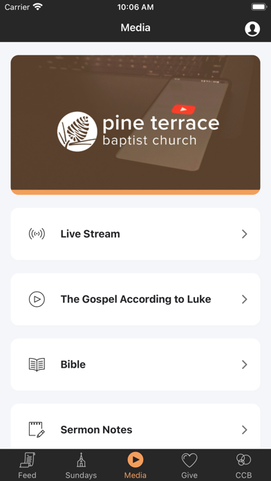 Pine Terrace Baptist Church Screenshot