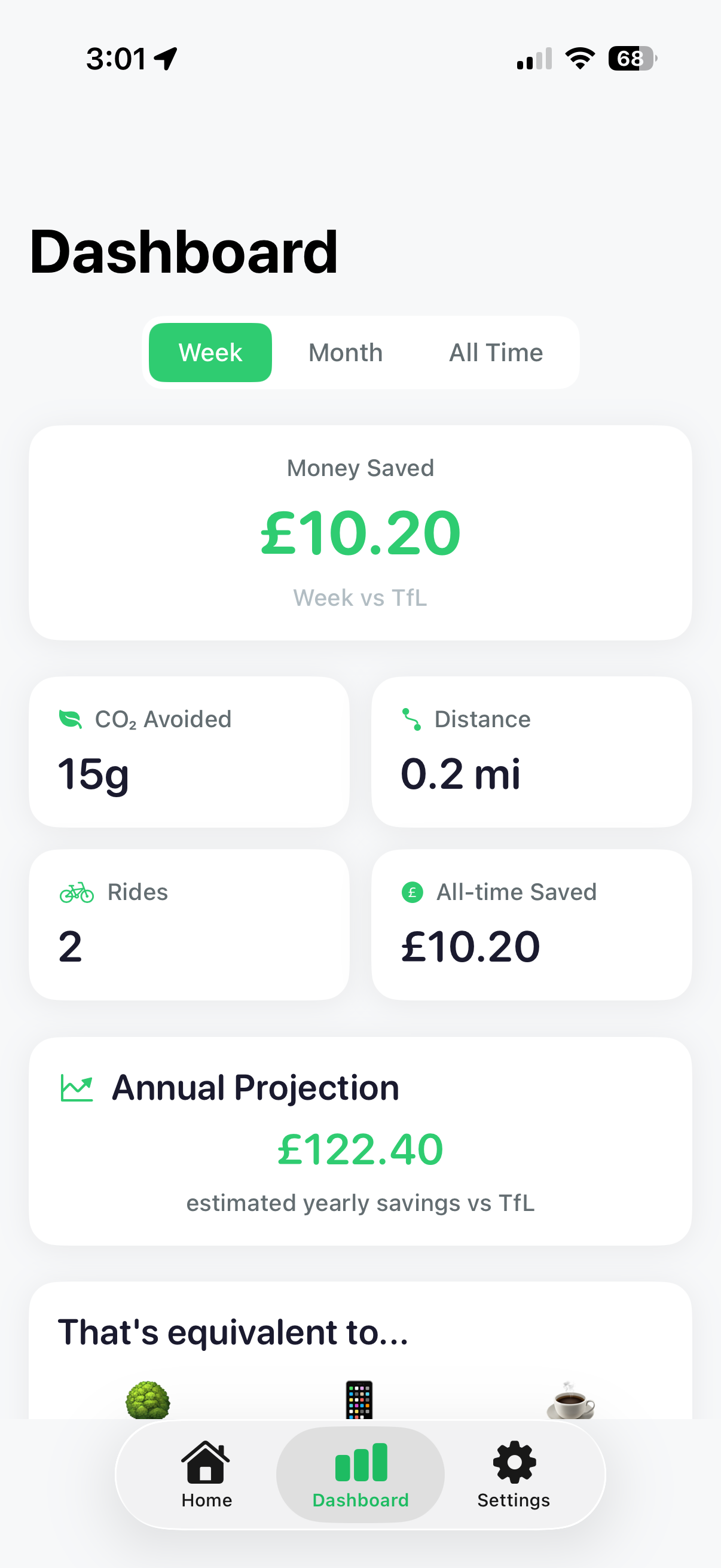 Pedal - Cycle Savings Tracker