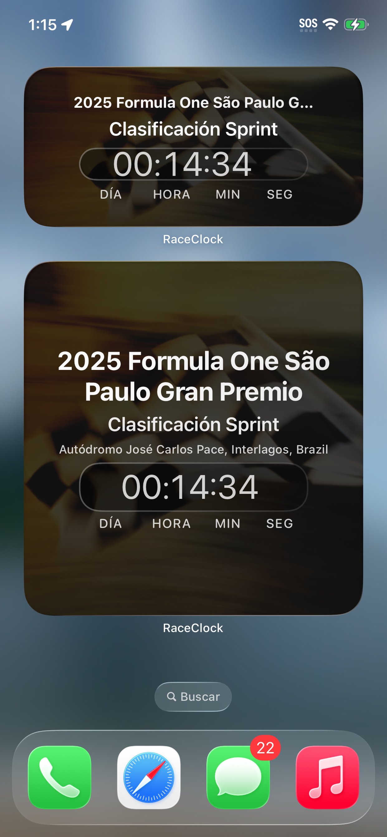 RaceClock screenshot 2