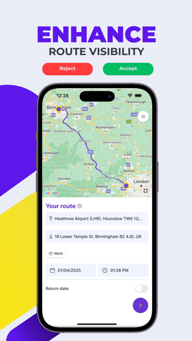 Airport Taxi app UK: TappAXI Screenshot