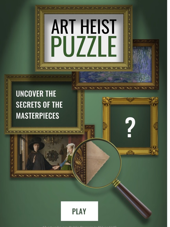 Art Heist Puzzle iPad screenshot 6 - Games app