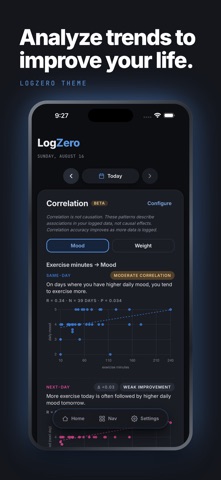 LogZero: Private Life Tracker Screenshot 9 of 9