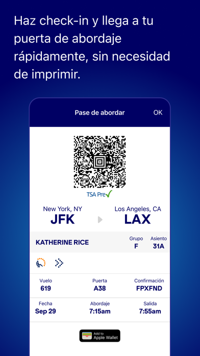 JetBlue screenshot 3