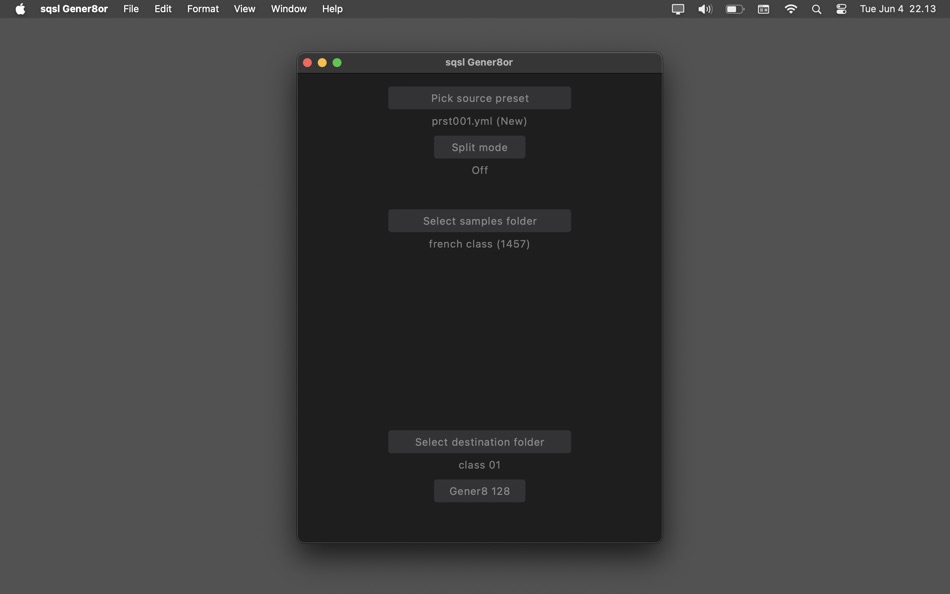 sqsl Gener8or (macOS) Podle: Michal Macura sqsl Gener8or (macOS) Podle: Michal Macura