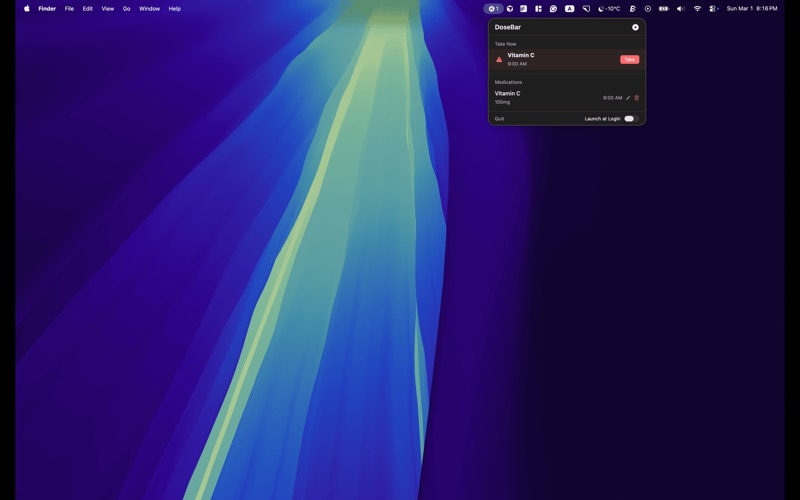 DoseBar screenshot