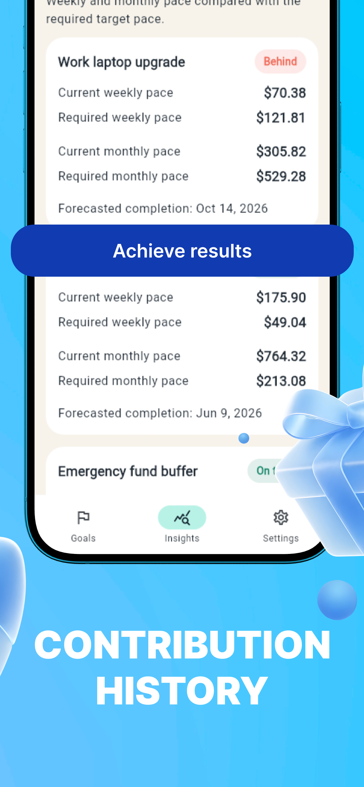 Тurboo: Savings & Goals Log