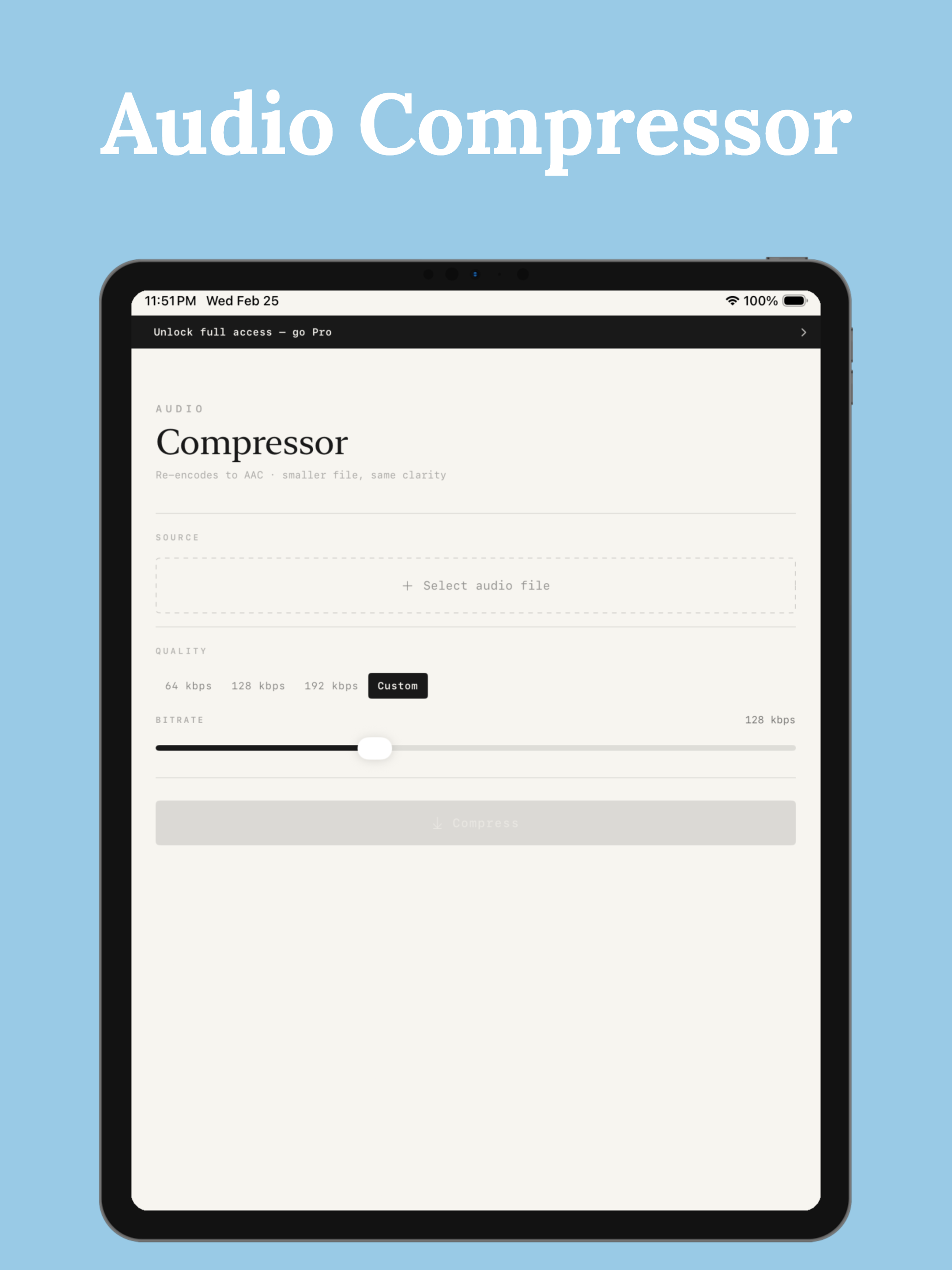 Audio Compressor - Shrink MP3 screenshot 7