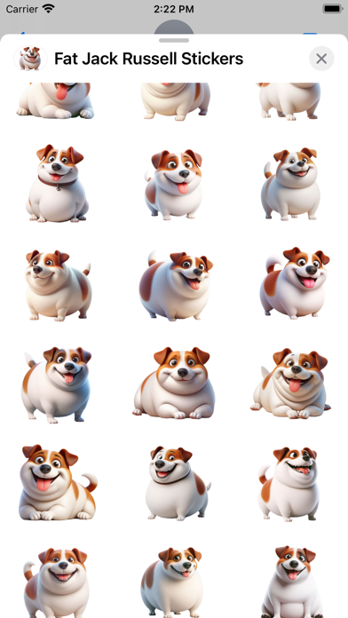 Screenshot #2 pour Fat Jack Russell Stickers