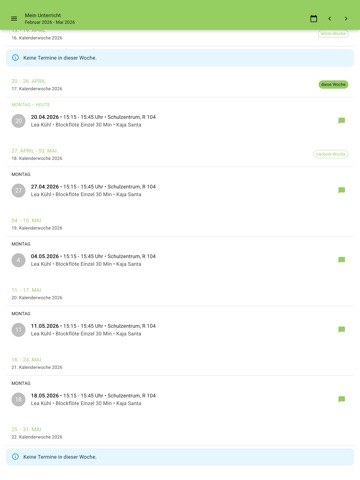 Kreismusikschule Peine iPad screenshot