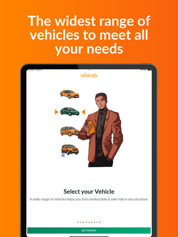 Allocab VTC et Taxi Moto iPad screenshot 7 - Travel app