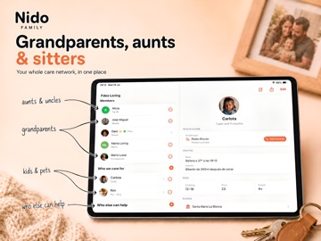 Nido Family: Care Calendar iPad screenshot