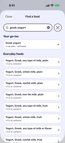 bloop: nutrition screenshot 3