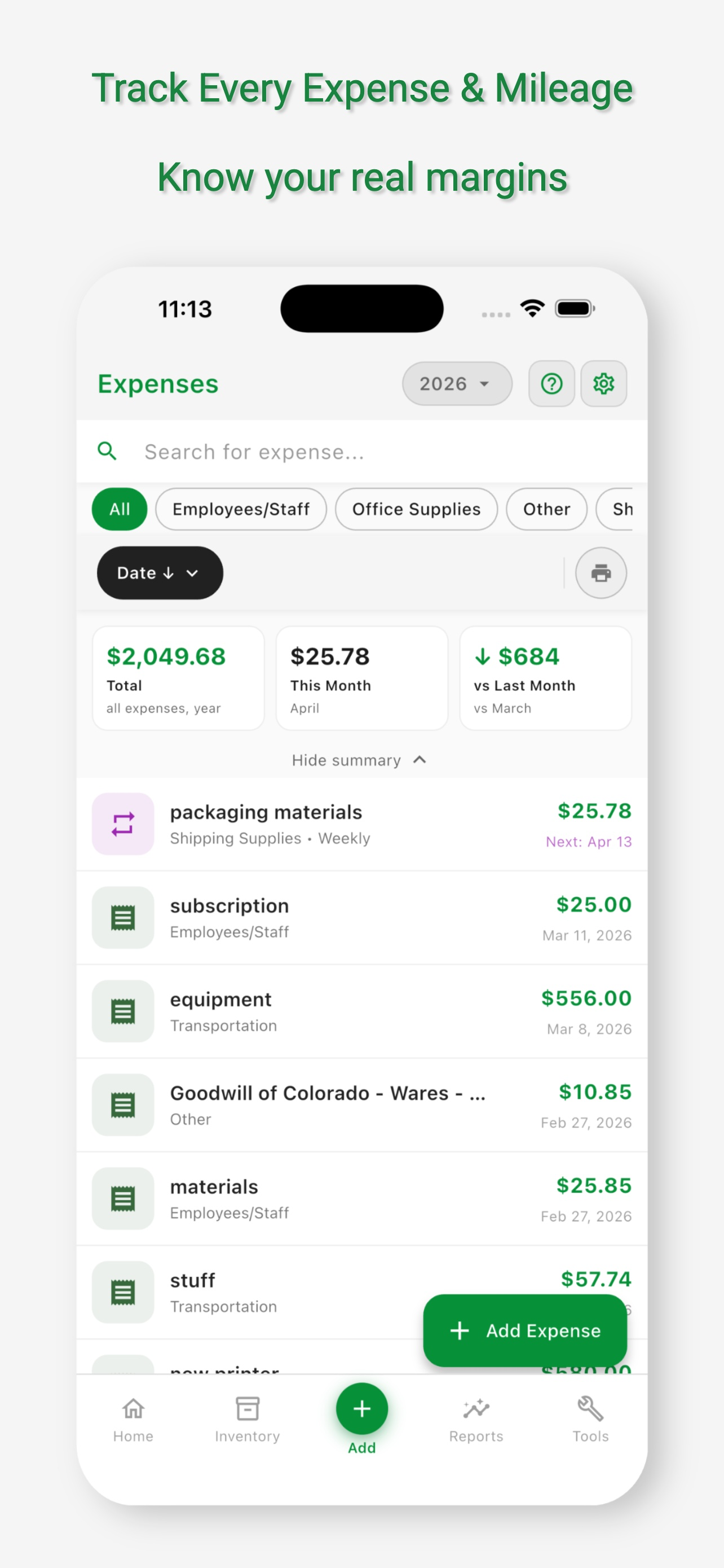 Flippd: Reseller Inventory