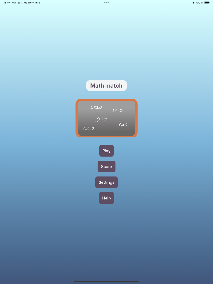 Accessible Math Match